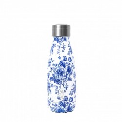 Botella térmica flores azul 260 ml