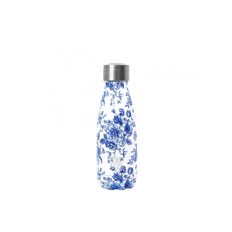 Botella térmica flores azul 260 ml