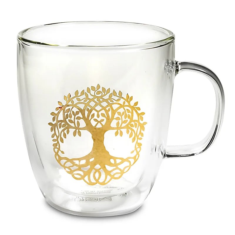 VASO DE TÉ DOBLE PARED ÁRBOL DE LA VIDA 400 ML