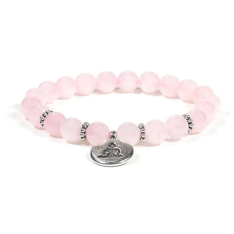PULSERA CUARZO ROSA BUDA