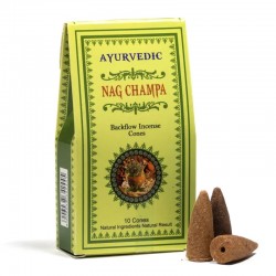 CONOS DE INCIENSO DE REFLUJO- NAG CHAMPA AYURVÉDICO