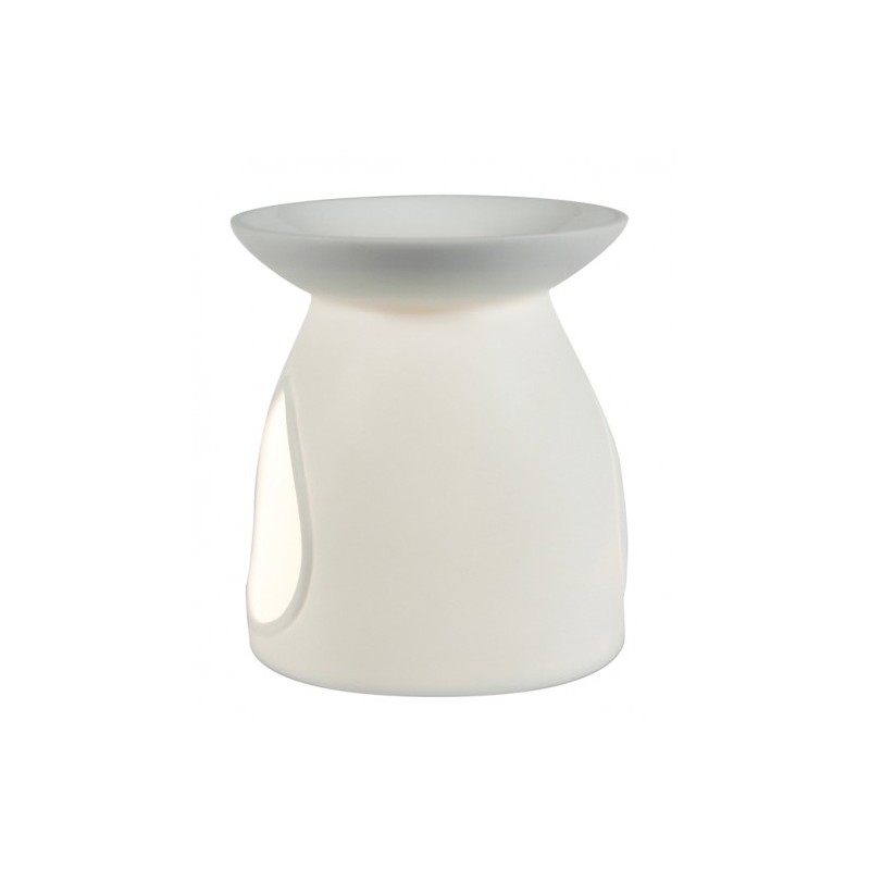 Difusor de aceites a vela porcelana - Liso