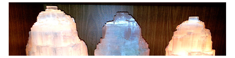 Selenite lamps